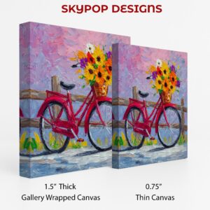 Bicycle Flower Basket Art