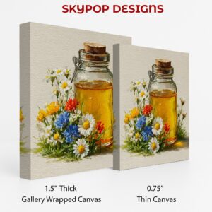 Wildflower Honey Jar Art