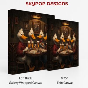 Duck Pub Night Art