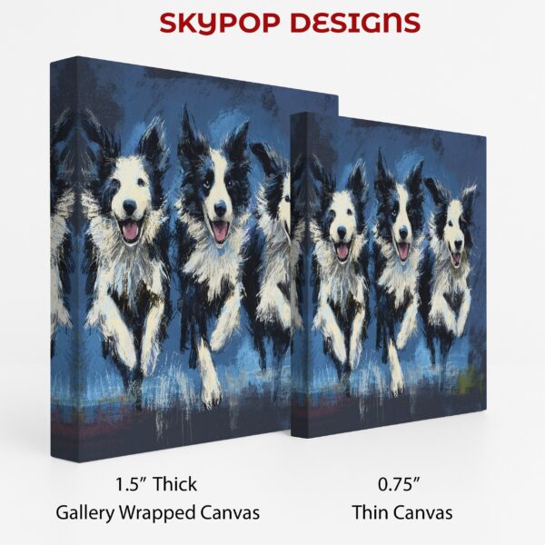 Border Collie Trio Art