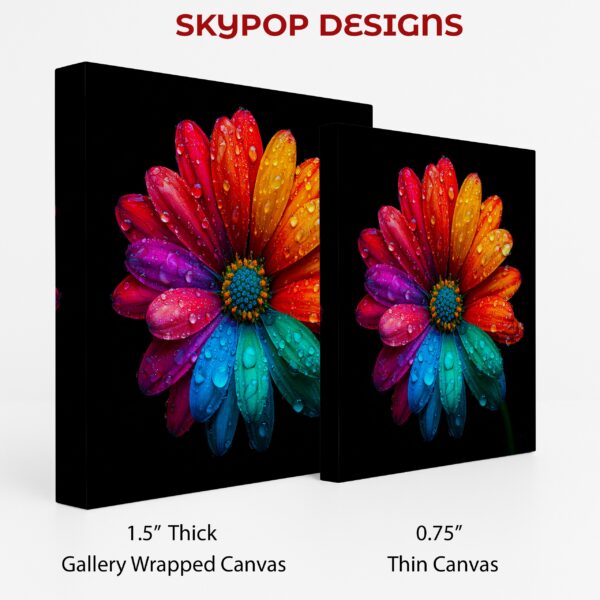 Rainbow Daisy Art