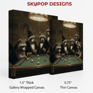 Raccoon Billiards Art