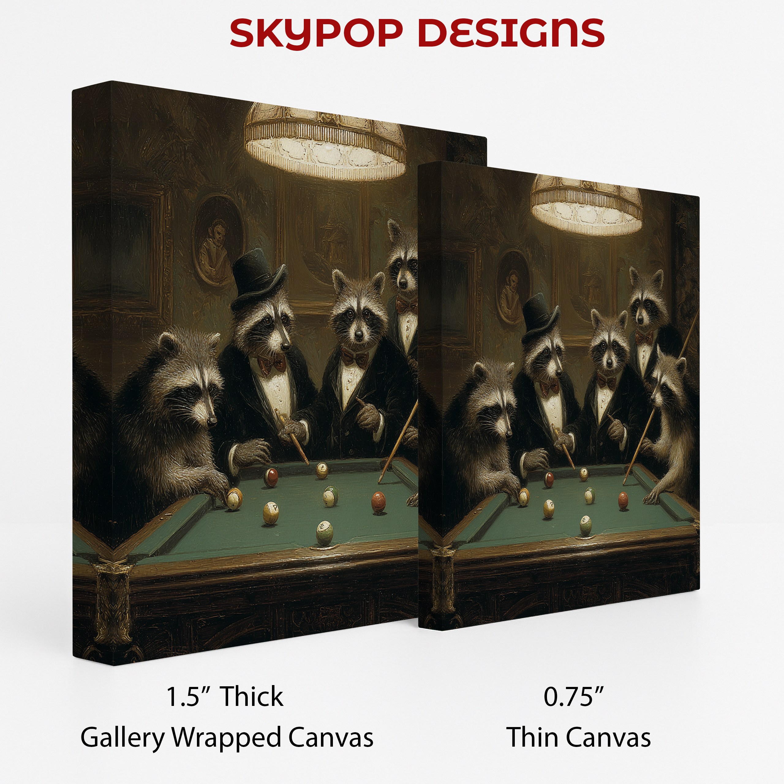2.jpg Raccoon Billiards Art