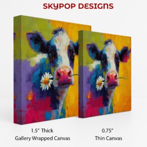 Colorful Cow Art