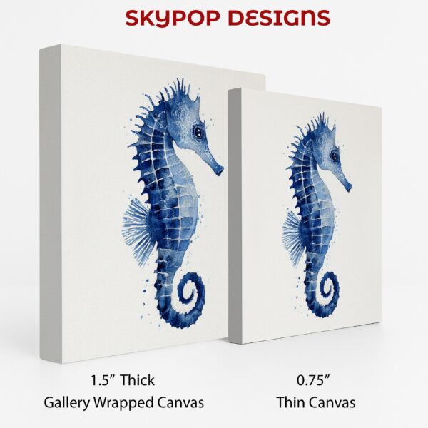 Blue Seahorse Art