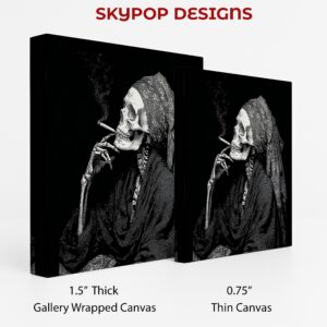 Smoking Skull Art