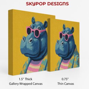 Hippo Sunglasses Art