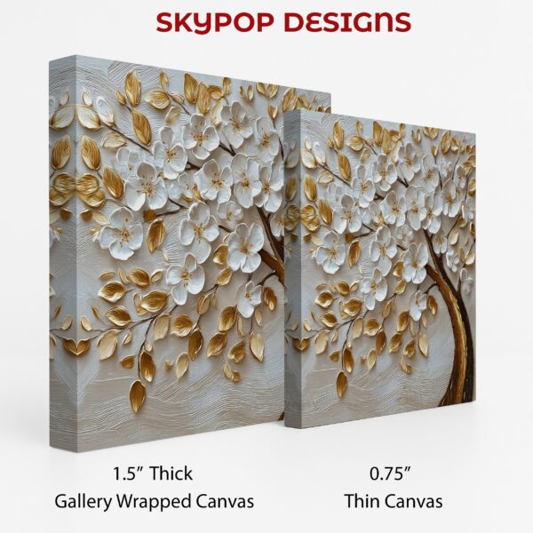 Golden Blossom Tree Art