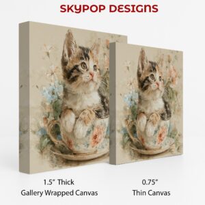 Kitten in Teacup Art