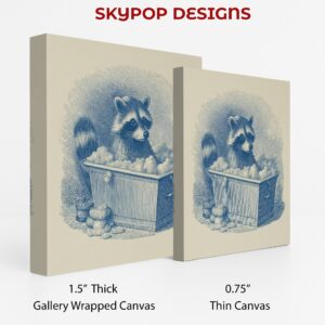 Raccoon Bath Time Art