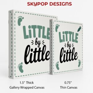 Little By Little Baby Footprint Art