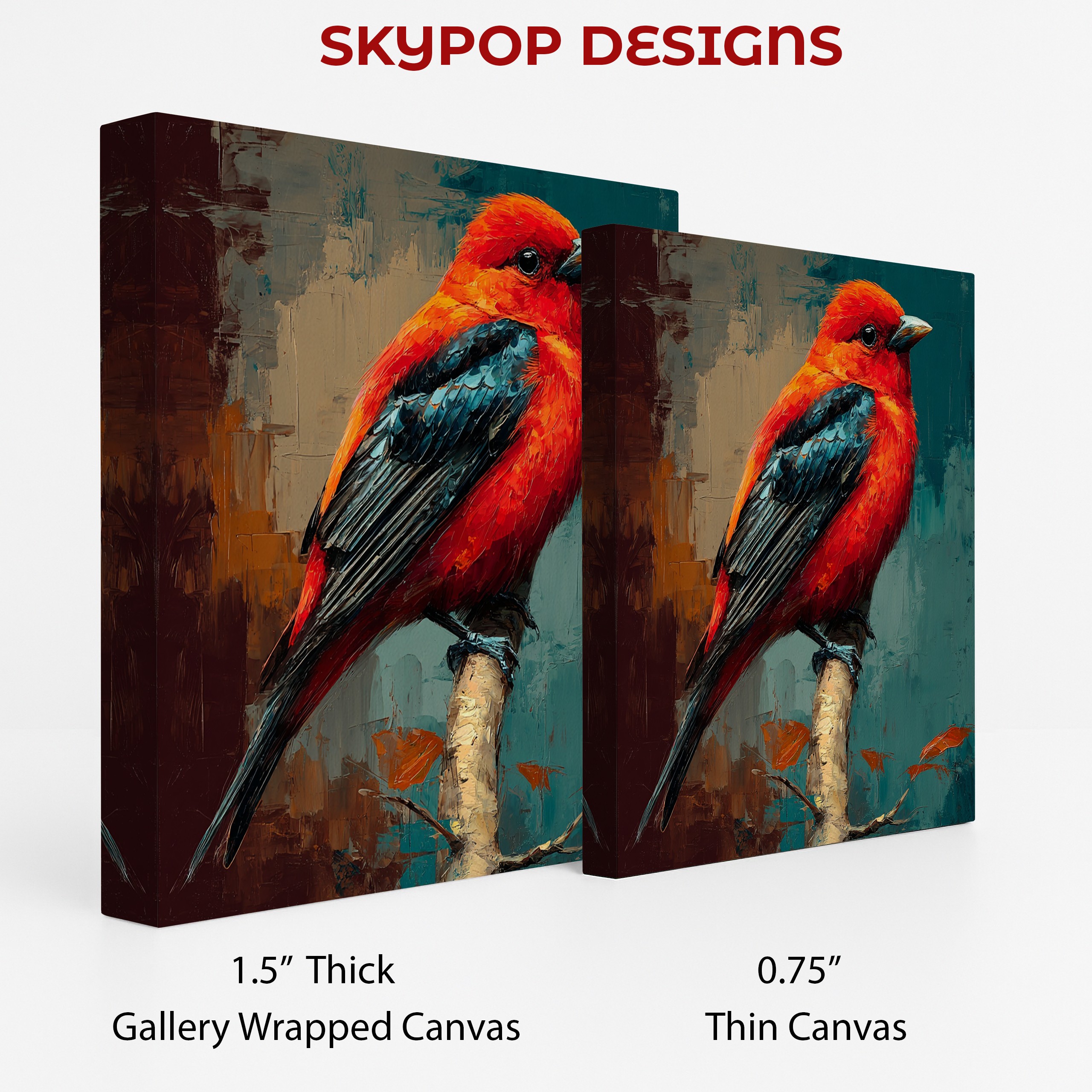 2.jpg Scarlet Tanager Bird Art