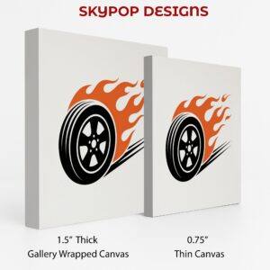 Flaming Tire Art