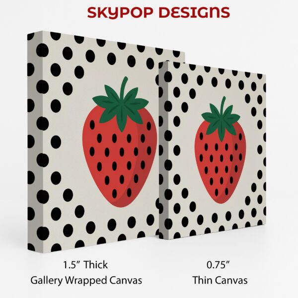 Polka Dot Strawberry Art