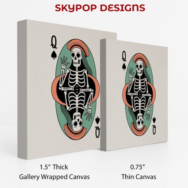 Skeleton Playing Card Art