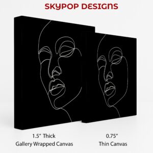Contour Face Line Art
