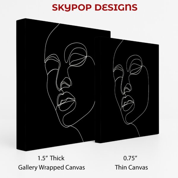 Contour Face Line Art