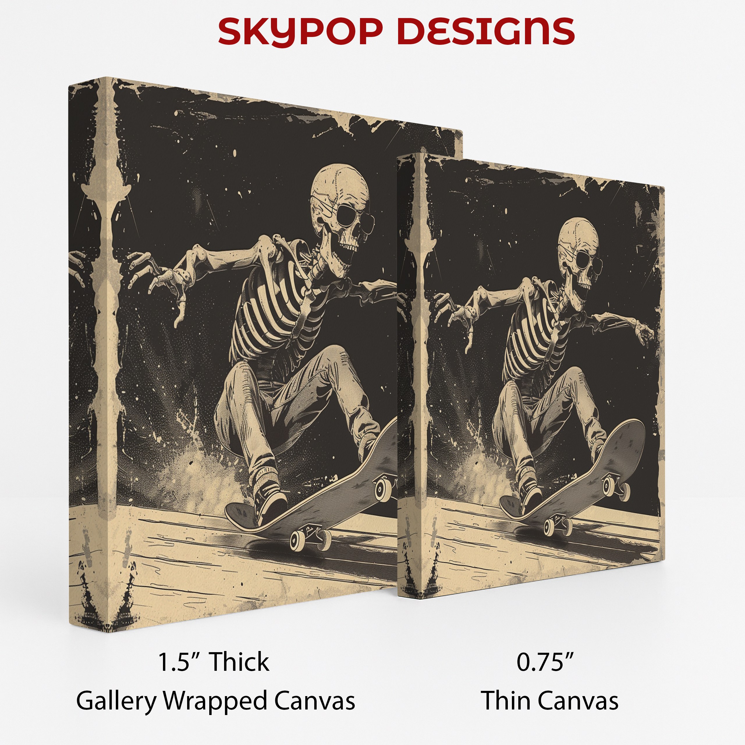 2.jpg Skeleton Skateboard Art