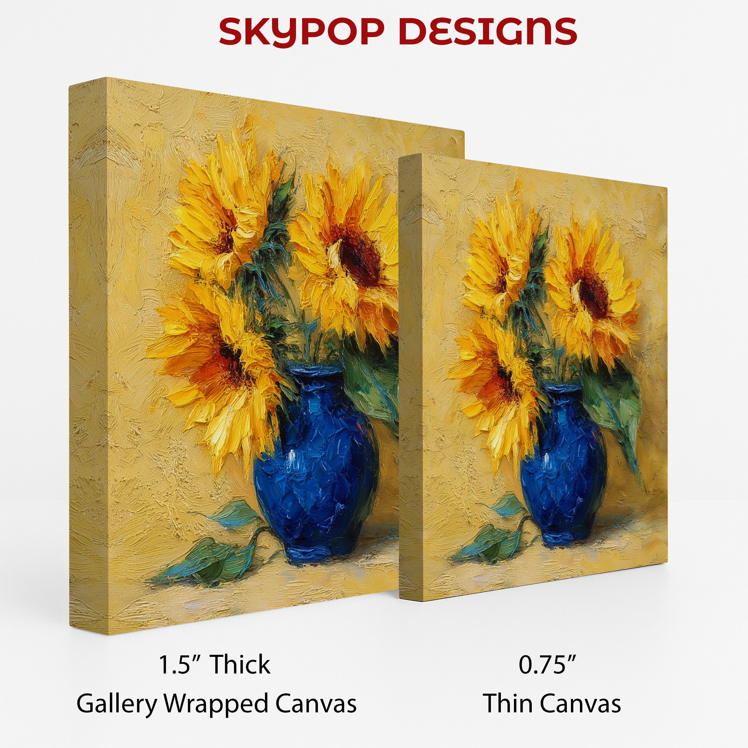 2.jpg Sunflowers in Blue Vase Art