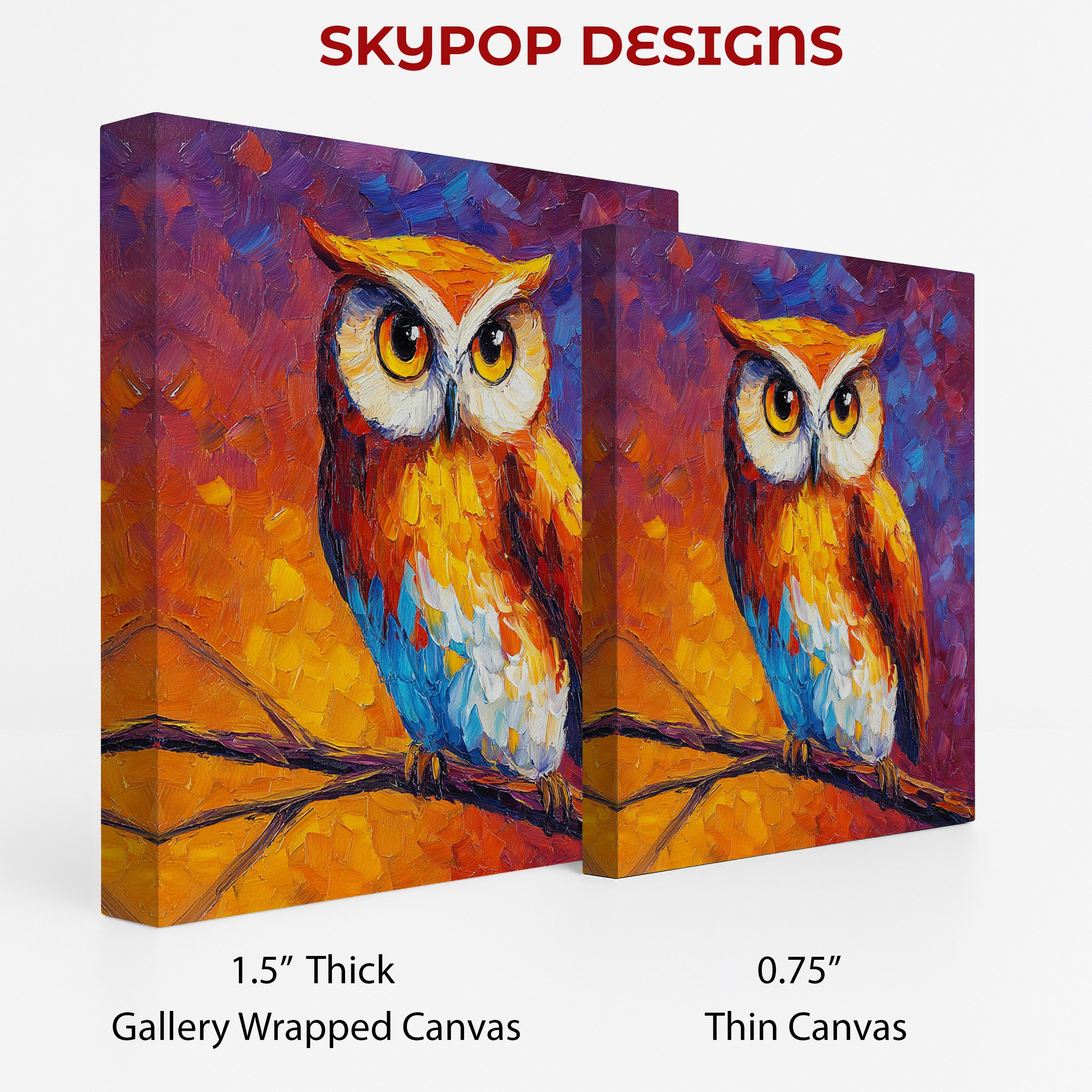 2.jpg Colorful Owl Art