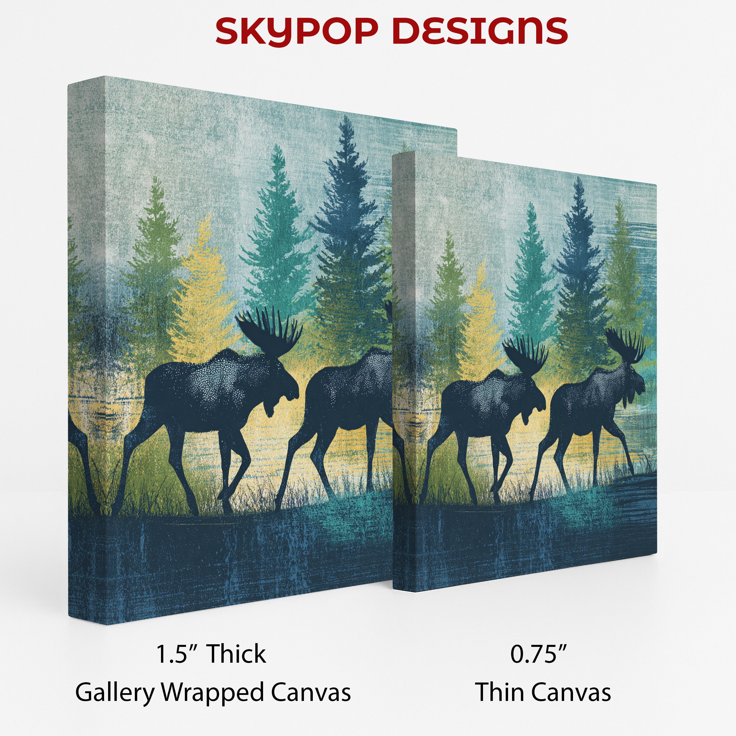 2.jpg Moose Forest Art