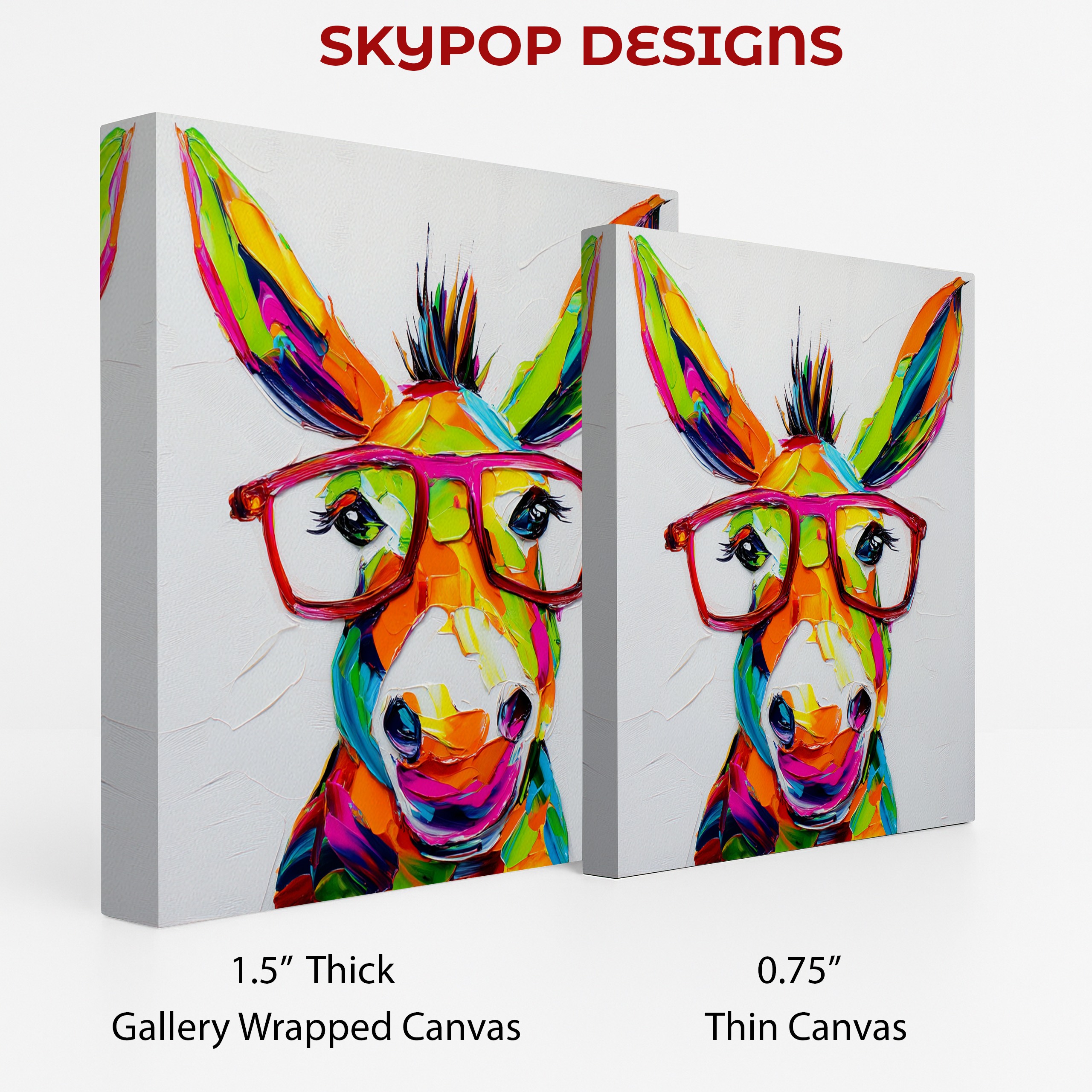 2.jpg Colorful Donkey Art