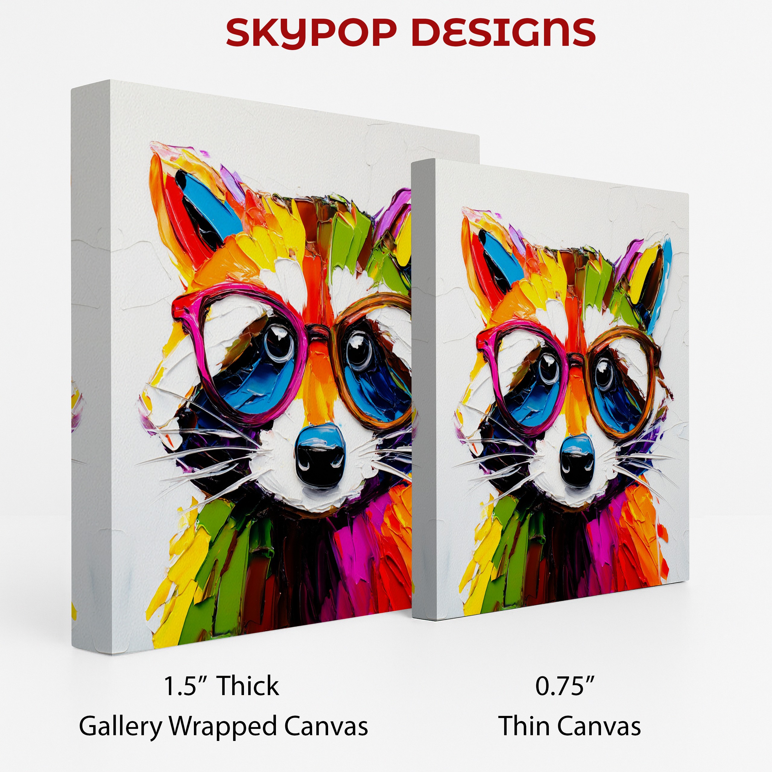 2.jpg Colorful Raccoon Art