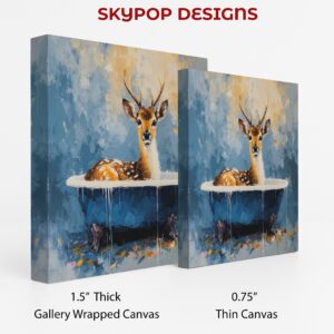 Deer Bathtime Art