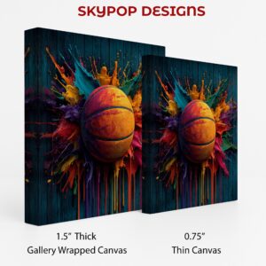 Basketball Paint Splash Art