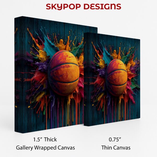Basketball Paint Splash Art