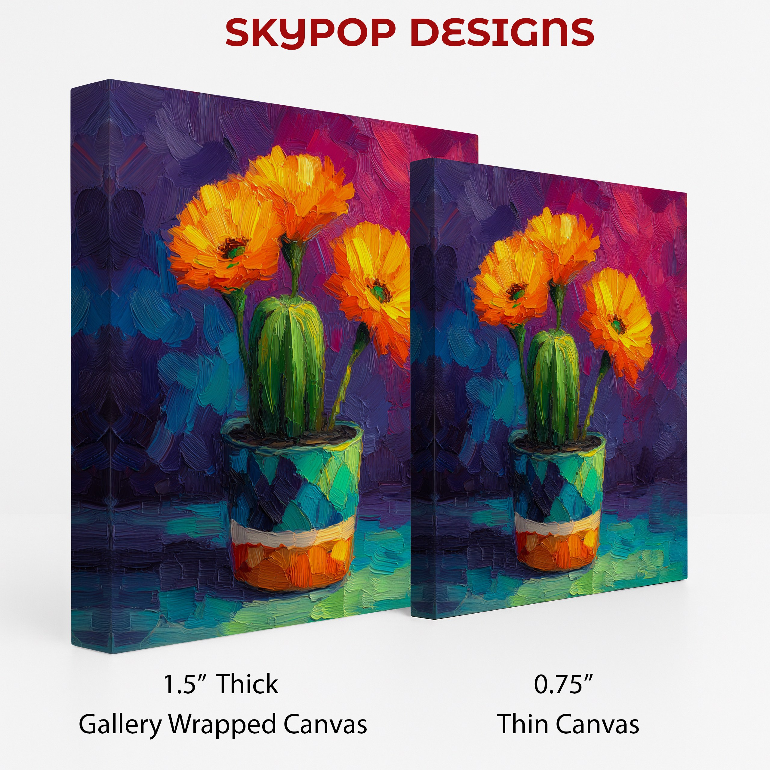 2.jpg Vibrant Marigold Vase Art