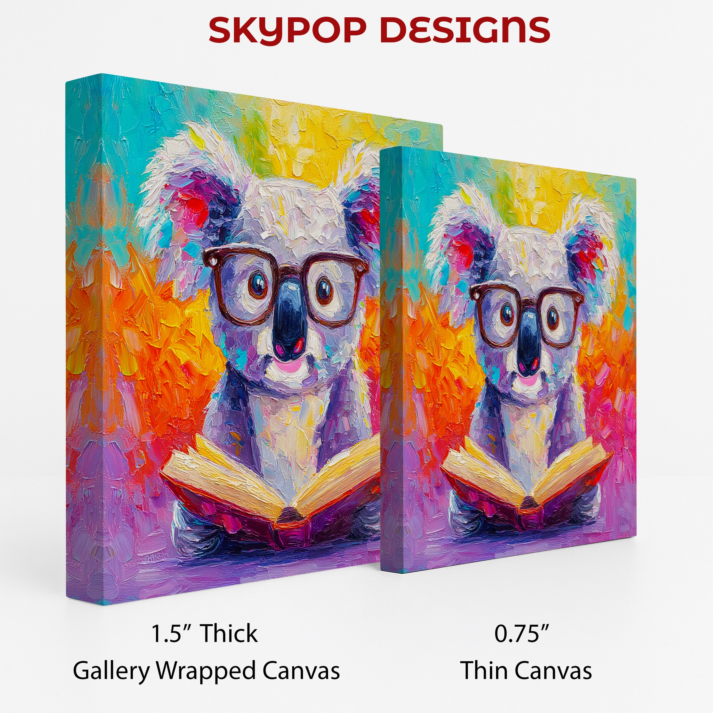 2.jpg Koala Reading Art