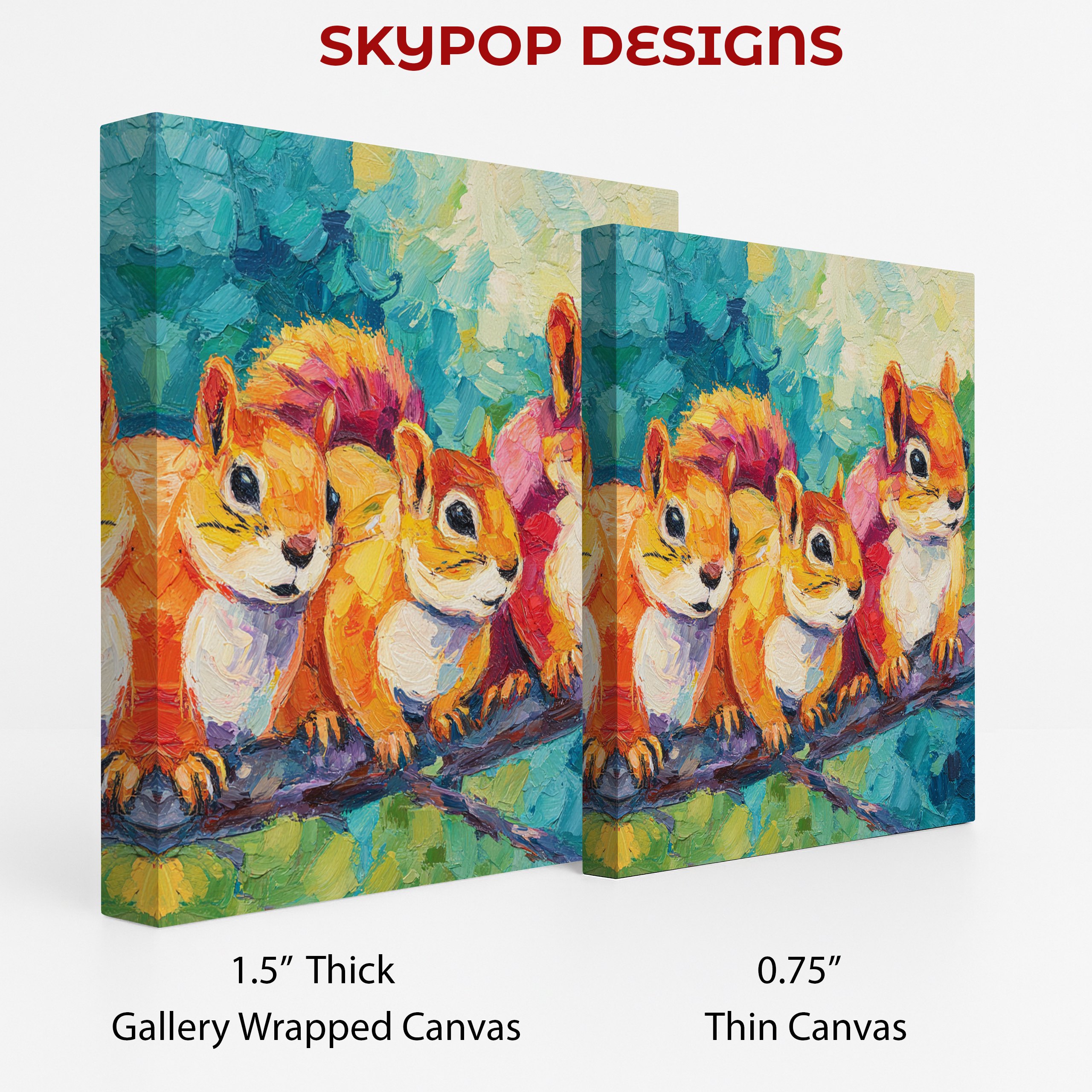 2.jpg Squirrel Trio Art