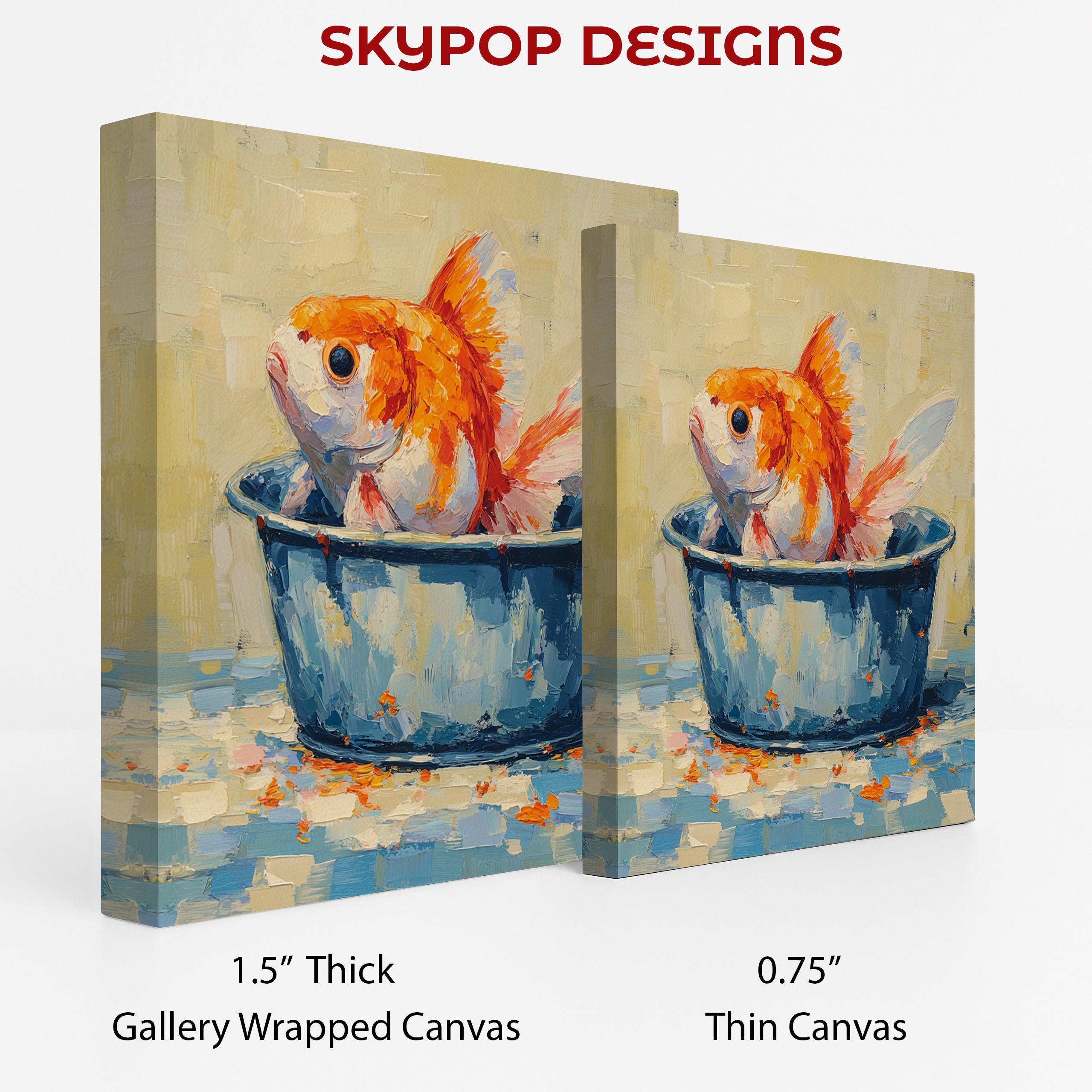 2.jpg Goldfish Bowl Painting Art