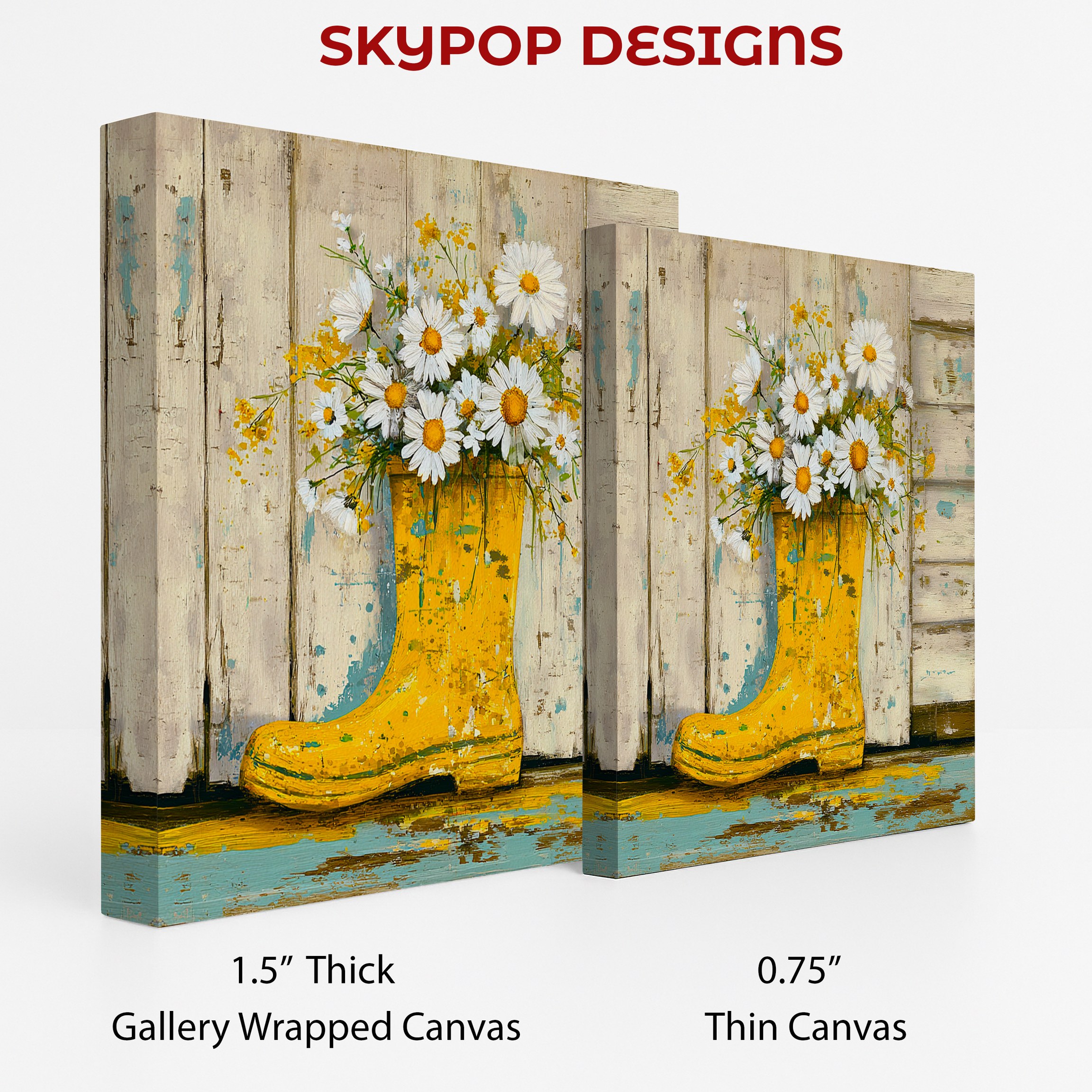 2.jpg Daisy Boot Bouquet Art