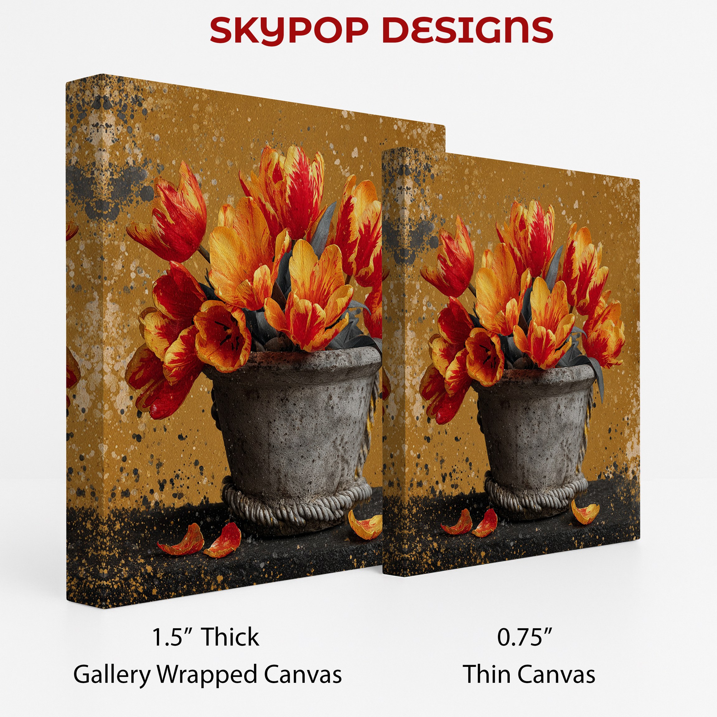 2.jpg Fiery Tulip Bouquet Art
