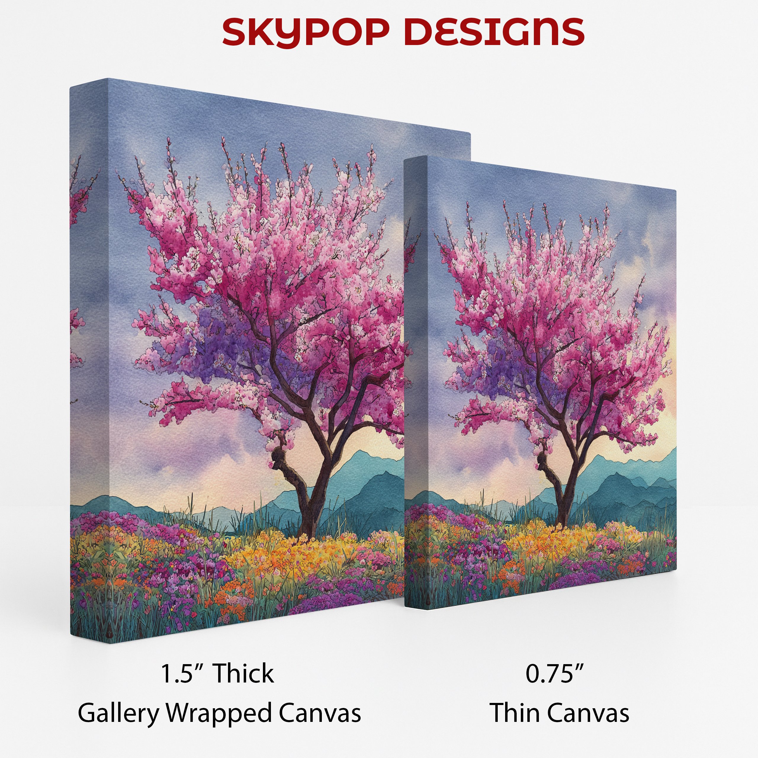2.jpg Cherry Blossom Mountain Art