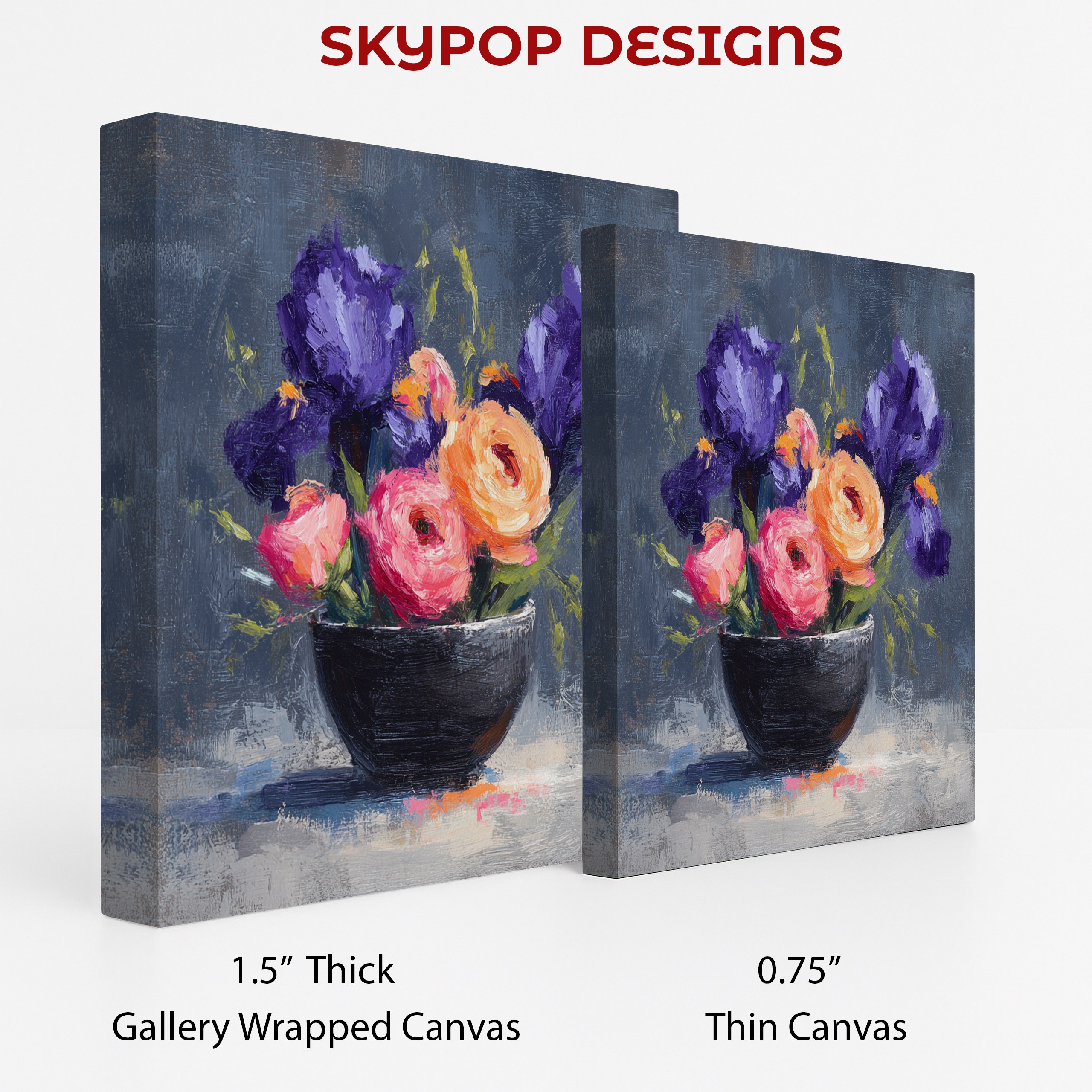 2.jpg Vibrant Iris and Ranunculus Bouquet Art