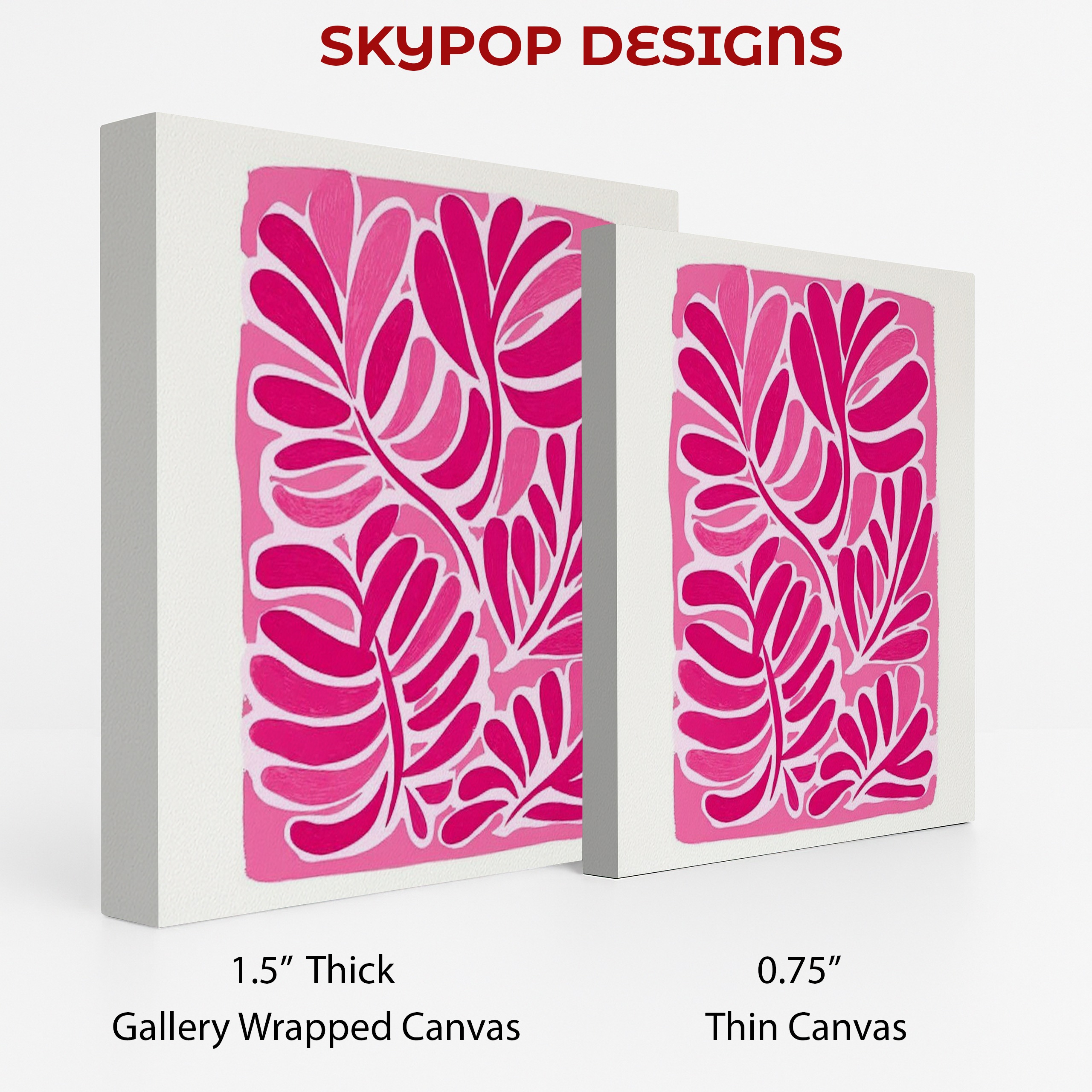 2.jpg Pink Leaf Abstract Art