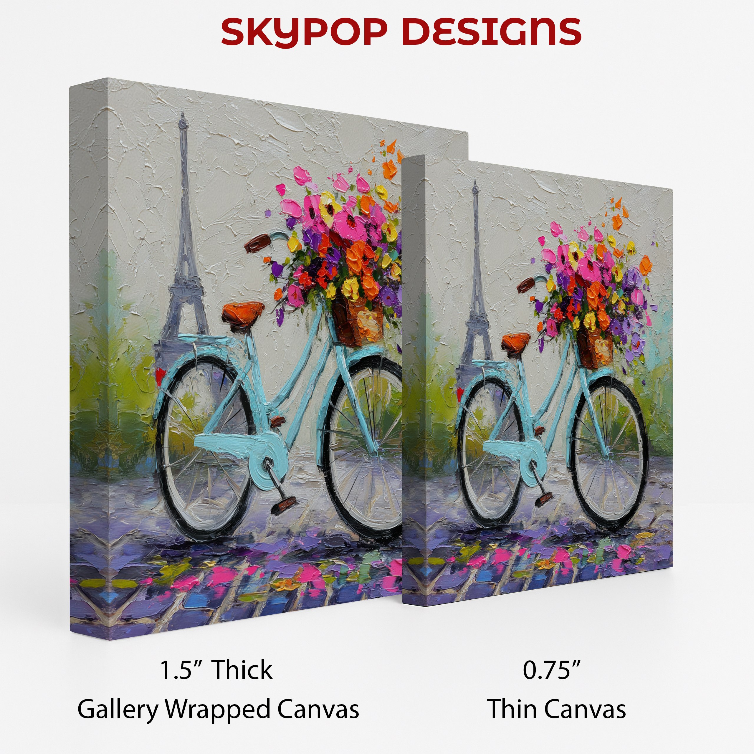 2.jpg Paris Bicycle Blooms Art