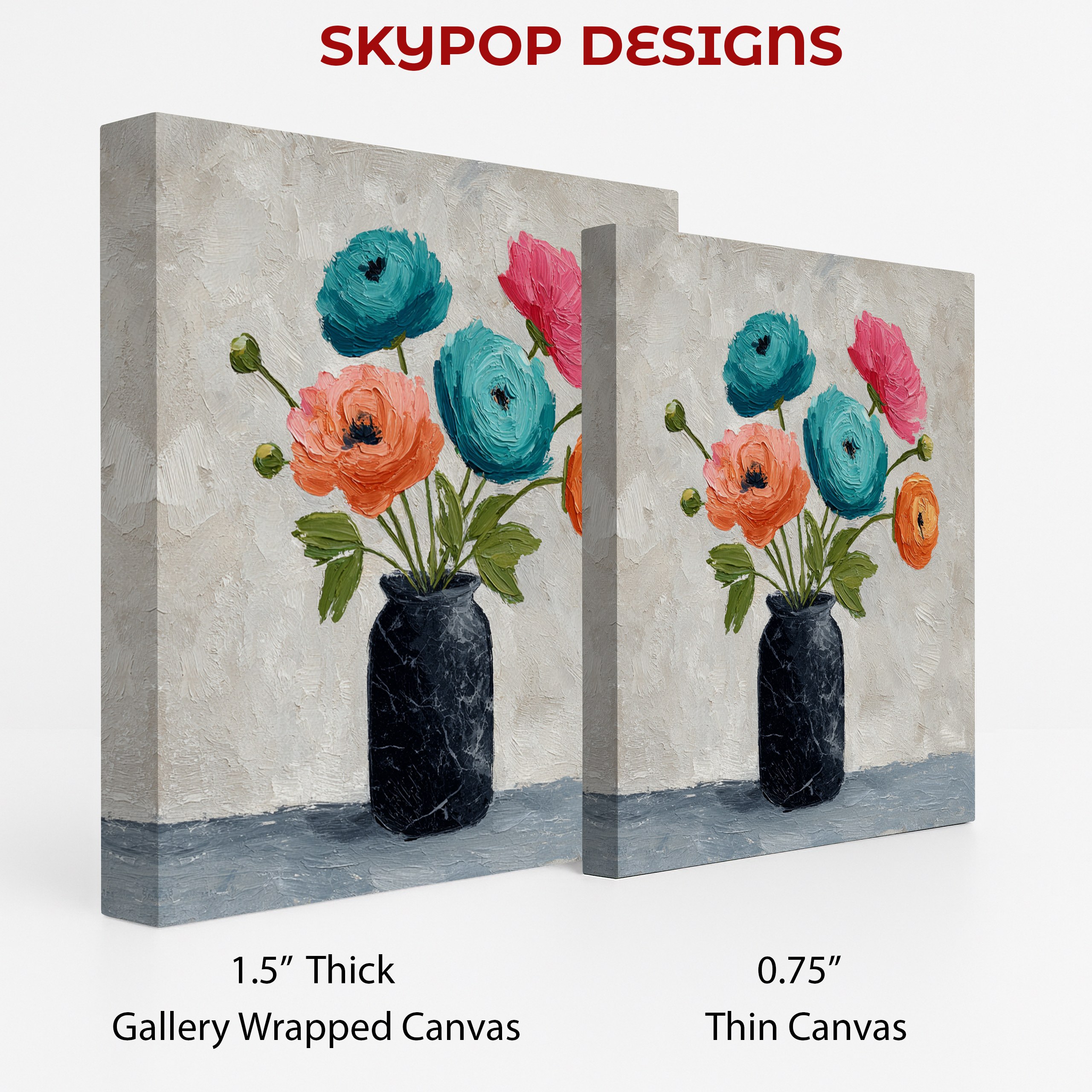 2.jpg Vibrant Blooms in Vase Art