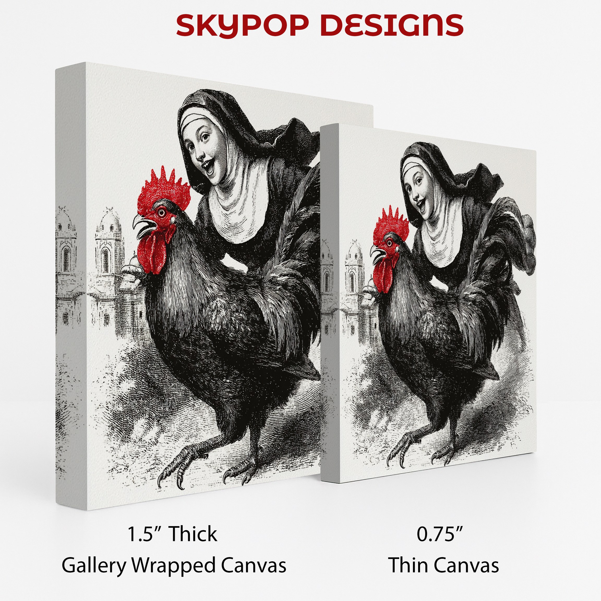 2.jpg Nun and Rooster Art