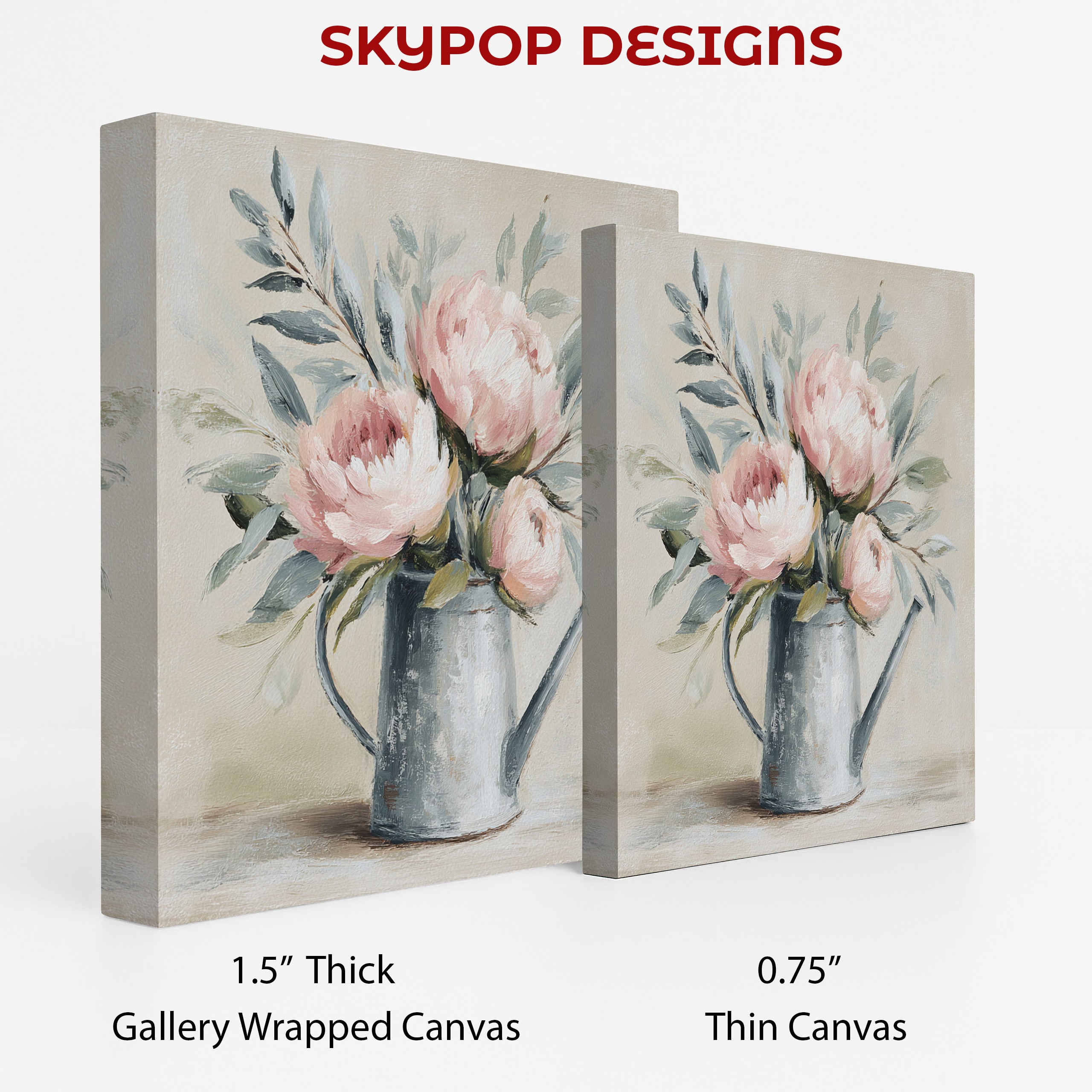 2.jpg Peony Watering Can Art