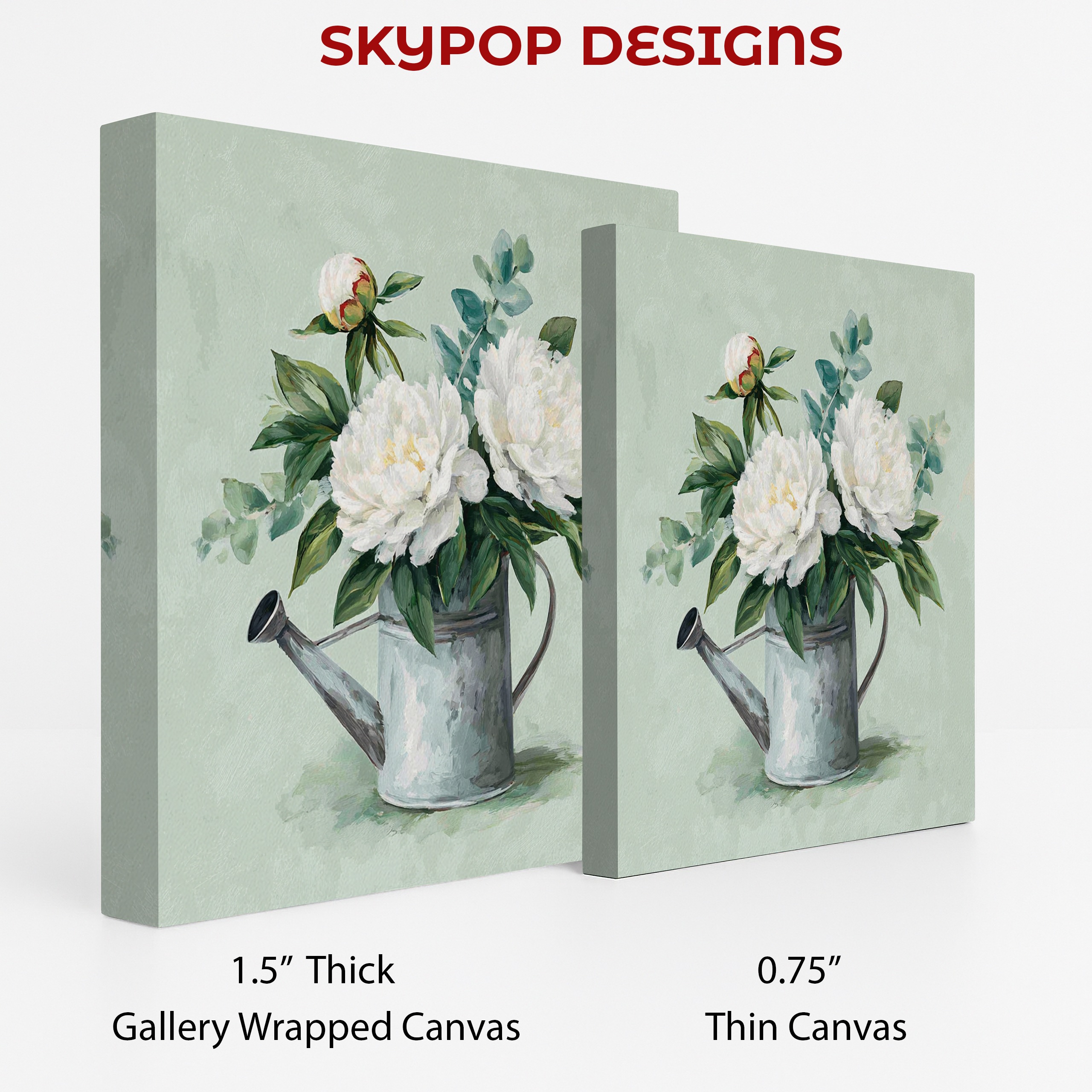 2.jpg Peony Watering Can Art
