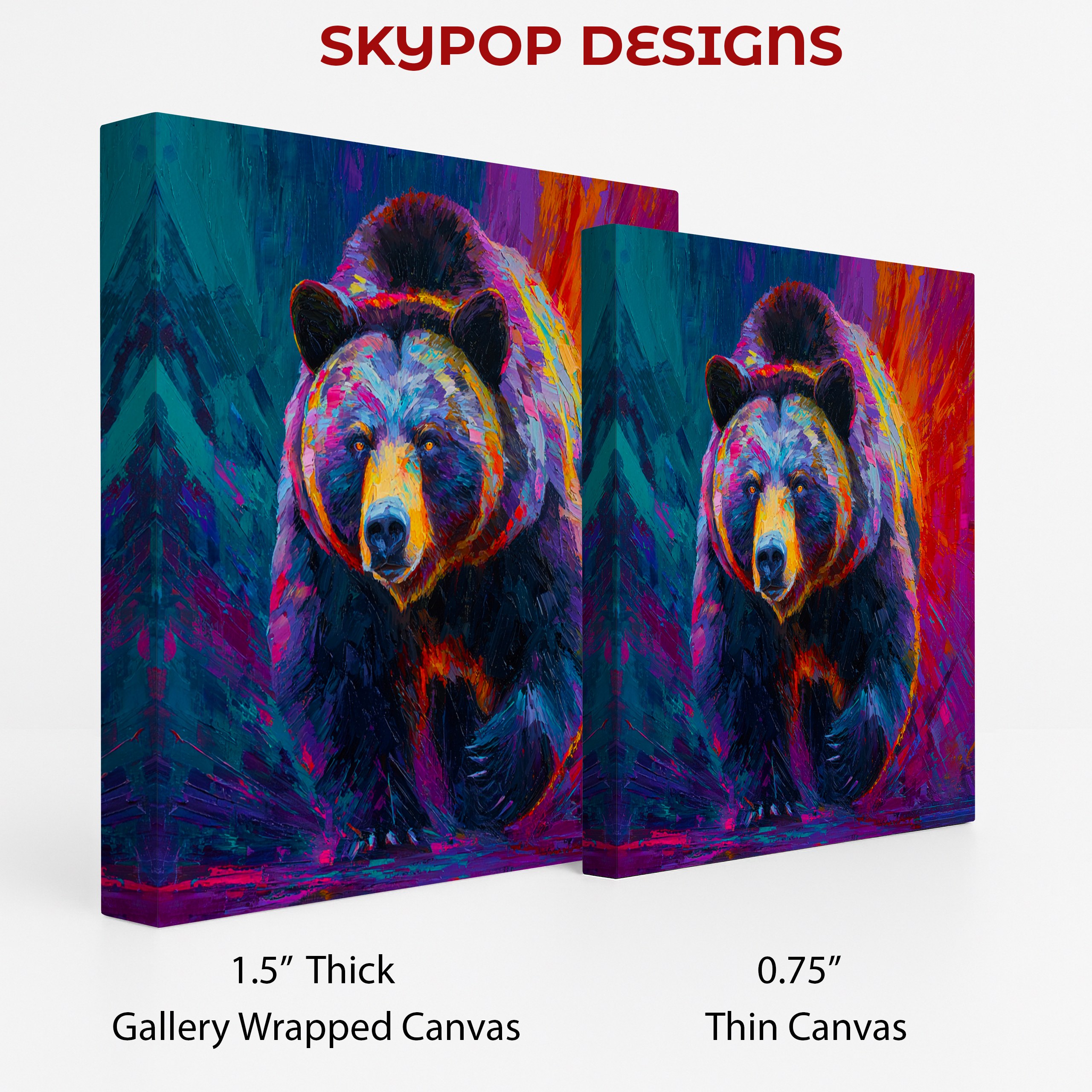 2.jpg Colorful Bear Art