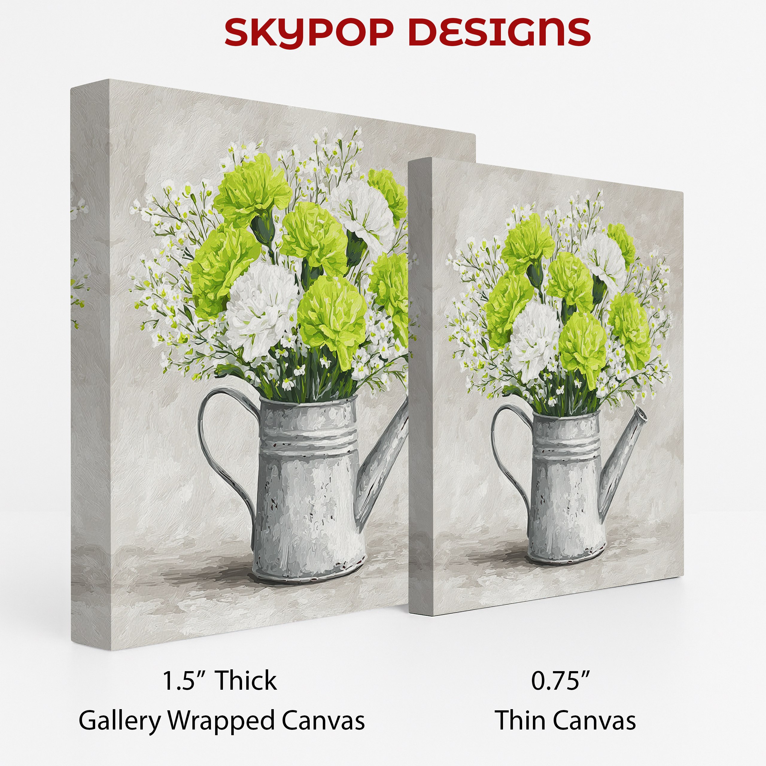 2.jpg Spring Watering Can Bouquet Art