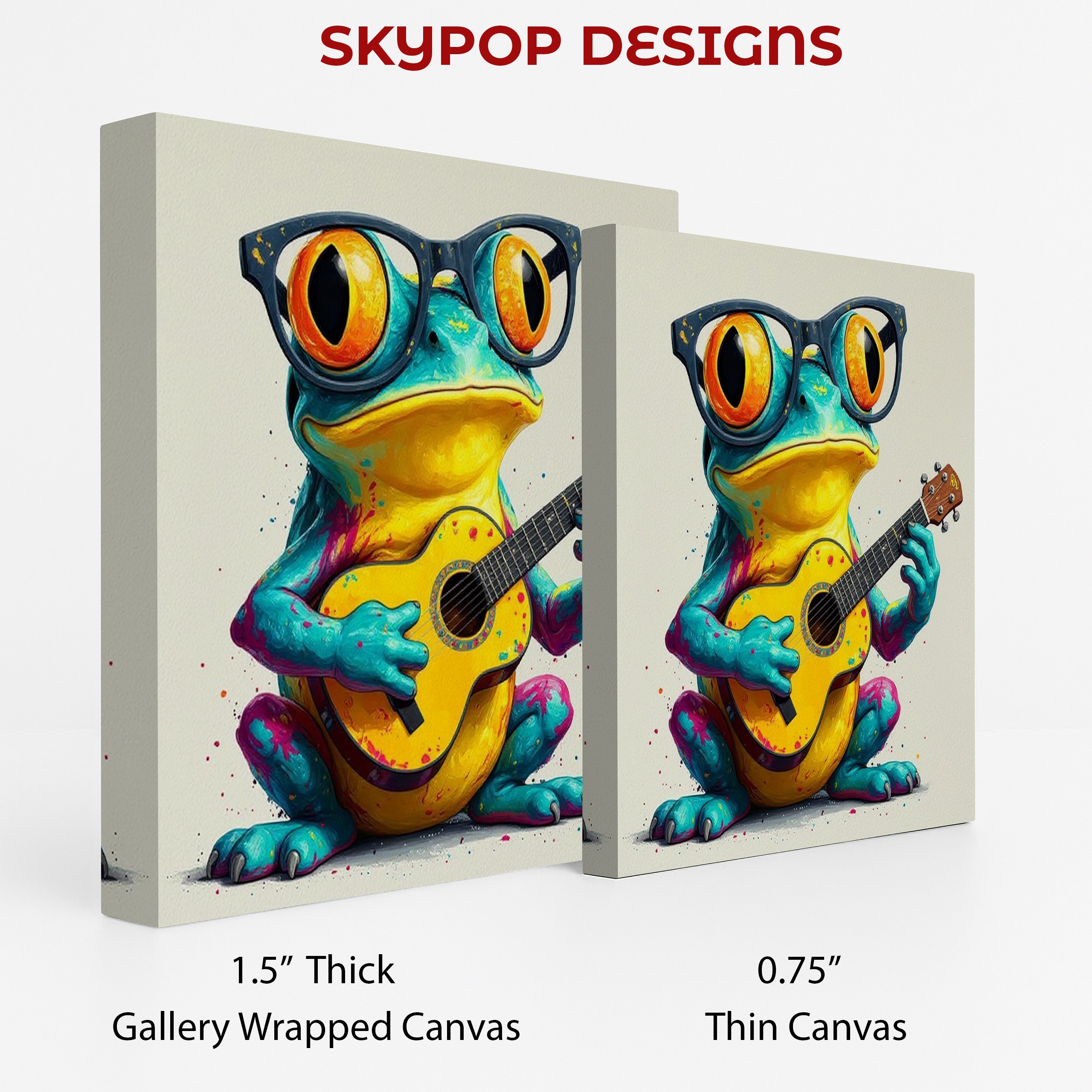2.jpg Frog Playing Guitar Art