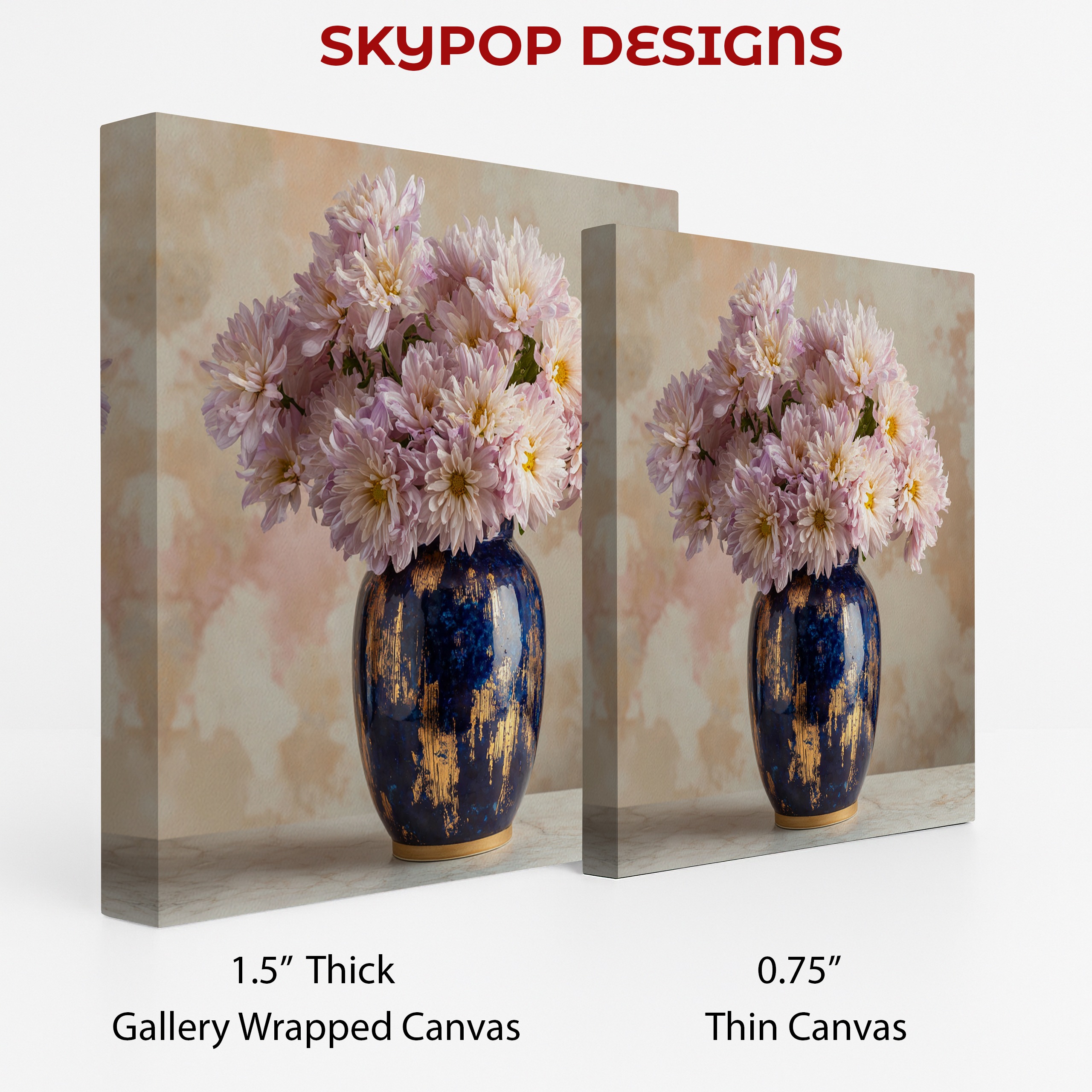 2.jpg Pink Chrysanthemum Vase Art