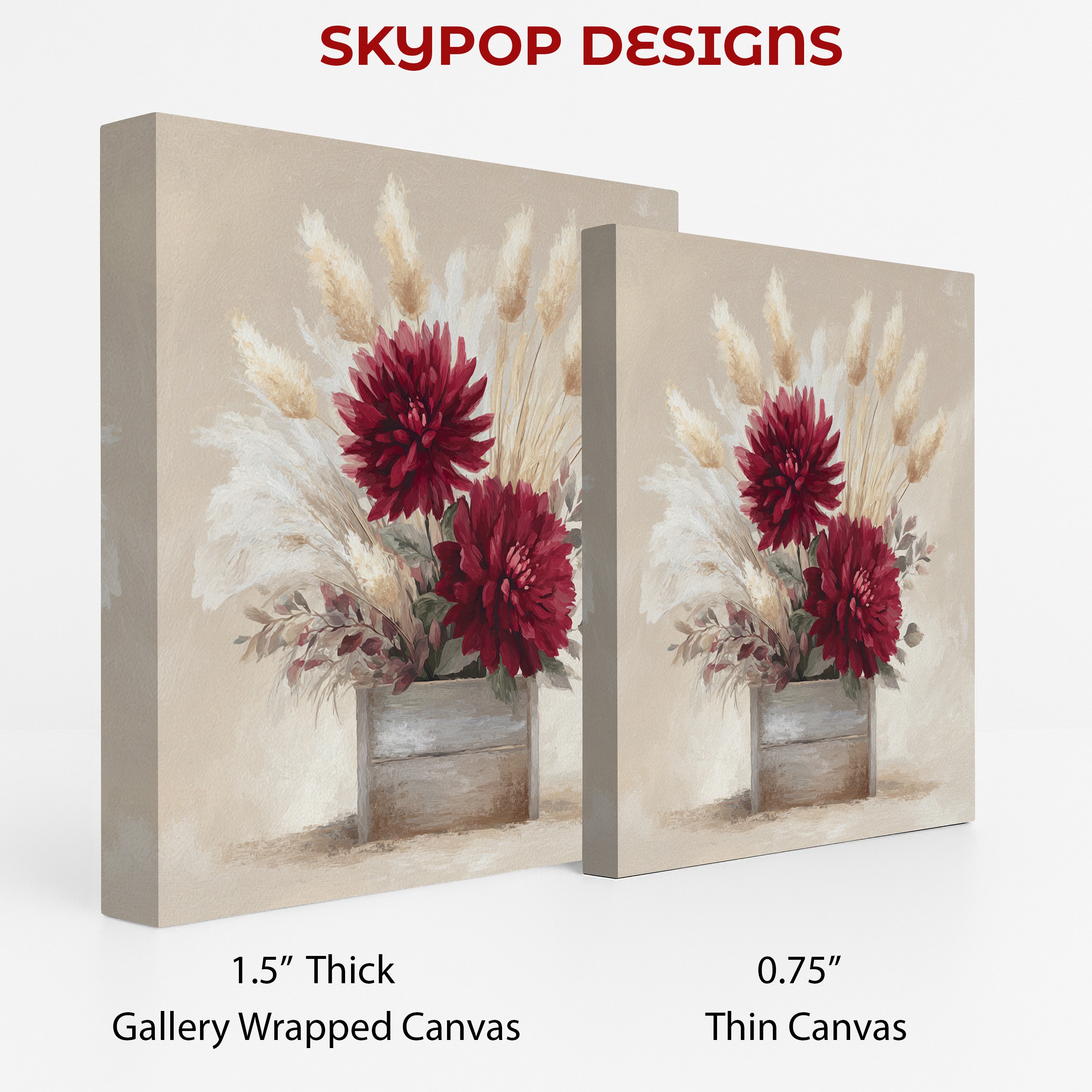 2.jpg Burgundy Dahlia Bouquet Art