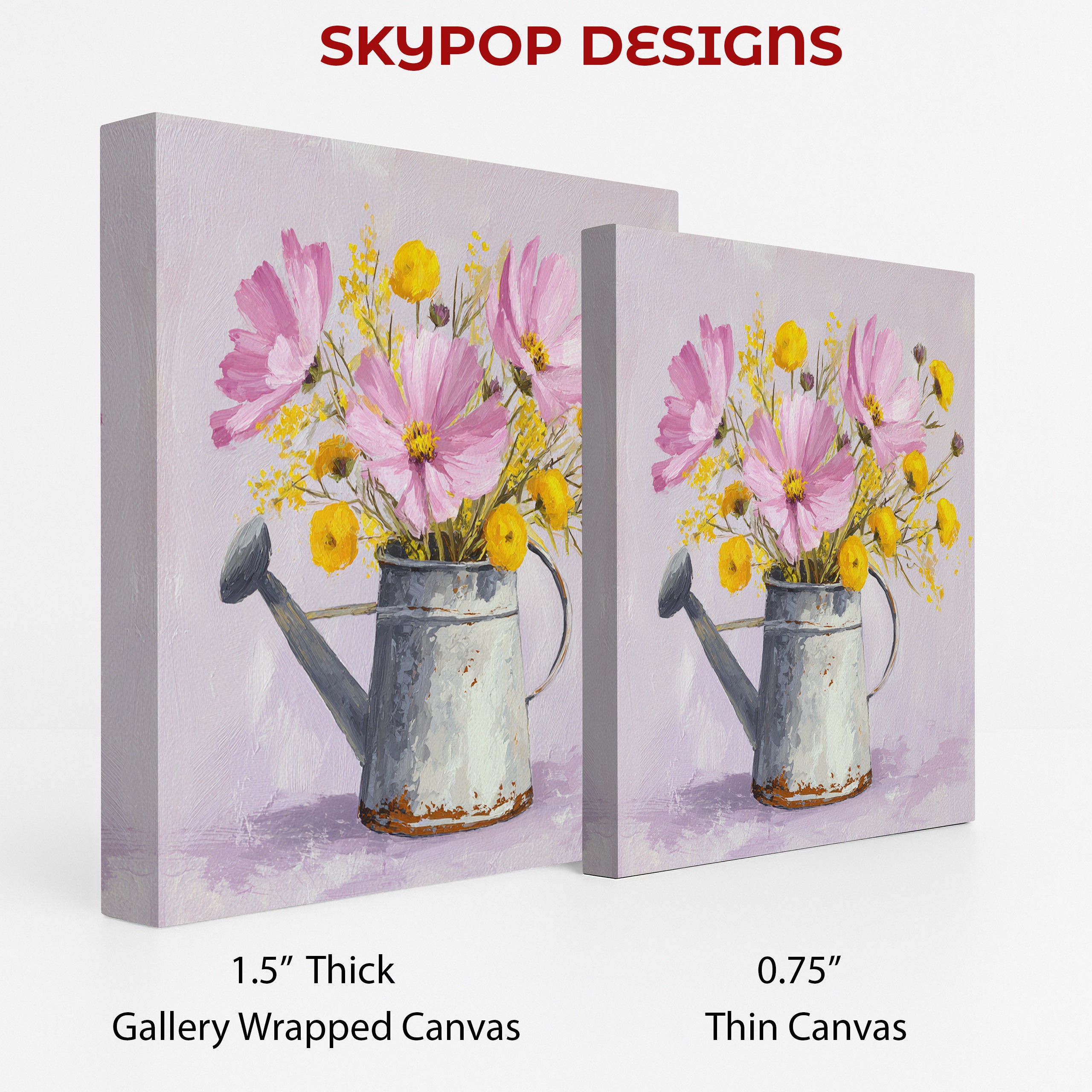 2.jpg Rustic Watering Can Bouquet Art